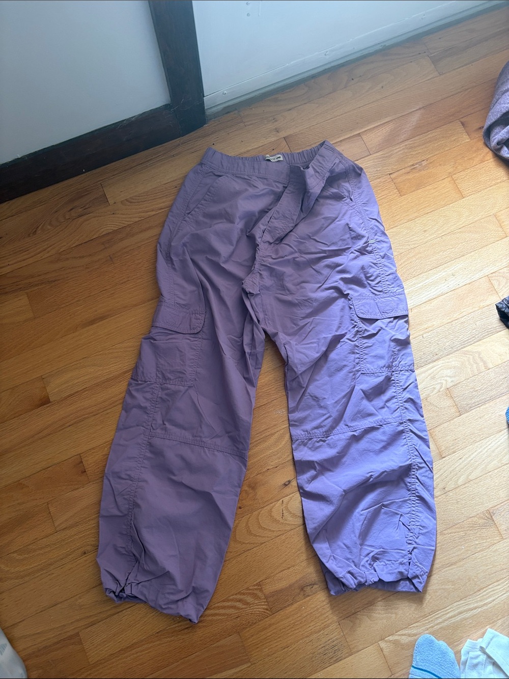 Women’s Purple Cargo Jogger Pants